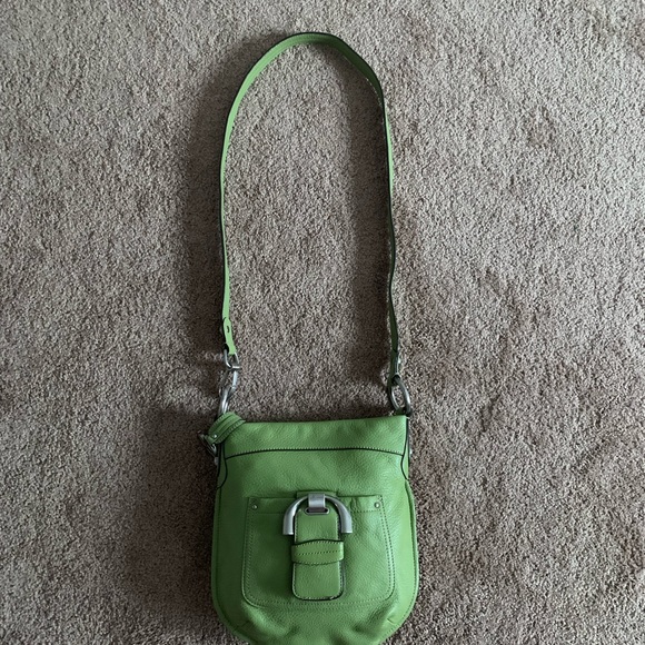 B. Makowsky Green Leather Crossbody Bag - Picture 4 of 16